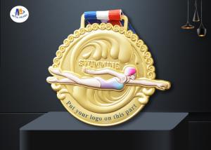 Wholesale Three Dimensional 70mm 3mm Zinc Alloy Swimming Medals from china suppliers