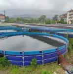 Large Flexible Water Tank Round Aquaculture Tanks UV Resistant PVC Biofloc Fish