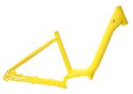 700c City Road Yellow Electric Bike Frame V Brake With Lithium Battery