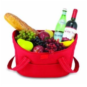 Black Cooler Polyester Insulated Basket with Removable Lid odm-y5