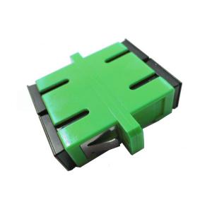 China Low Insertion Loss SC / APC SM DX Fiber Optic Cable Adapter With Flange on sale