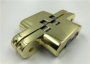 China Flush Look SOSS Hinges For Hidden Doors Gold Plated Surface Finishing on sale
