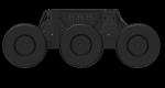 6x6 Differential Wheeled Robot Chassis Ip67 500kg Max Load