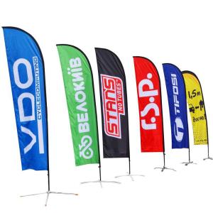 Wholesale CMYK Color Custom Advertising Banners Waterproof Aluminium Flagpole from china suppliers