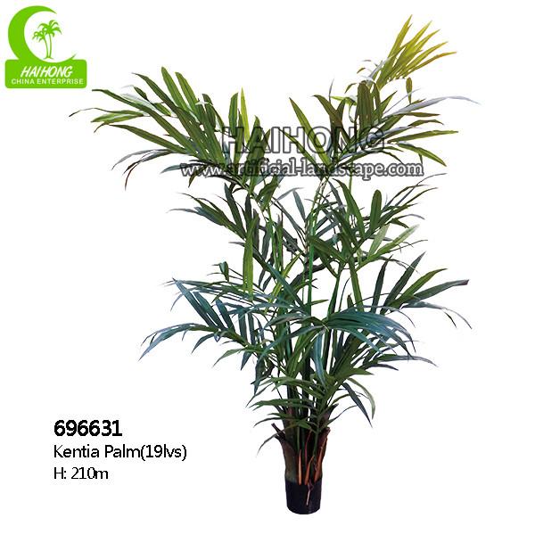 Quality All Season Height 210cm Artificial Tropical Tree With Pot for sale
