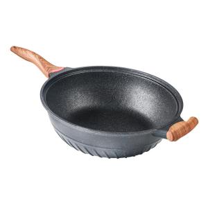 Wholesale Household 32cm Frying Pan 6.62kg Aluminium Non Stick Wok Wear Resistant from china suppliers