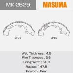 044950K070 MASUMA Auto Spare Parts For TOYOTA FORTUNER Drum Brake Shoes 04495
