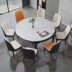 5 Piece 8 Seater Luxury Dining Table And Chairs Set Extendable Rock Board