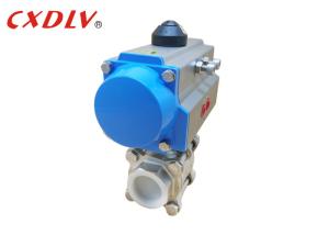 Wholesale PN16 Pneumatic Actuated Ball Valve Double Acting Piston Double Flange Ends from china suppliers