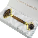 Acne Treatment Tiger Eye Dual Ended Face Roller Nephrite Jade Roller For Chin