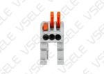 Conductor Din Rail Screw Terminal Block Compact Din Rail Electric Cable Wiring