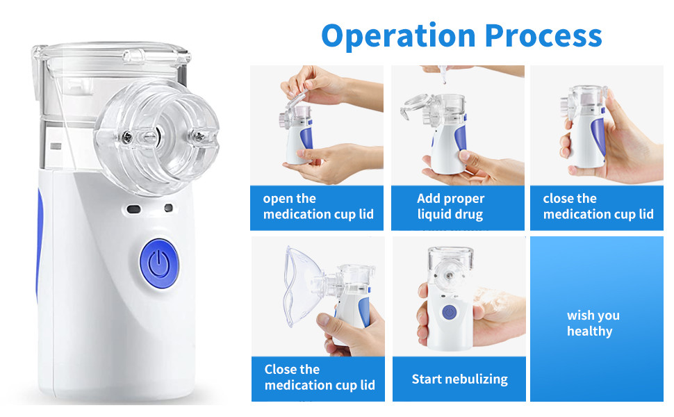 Small Portable Nebulizer Machine:Adjustable Hand Held Portable Nebulizer For Adults And Children