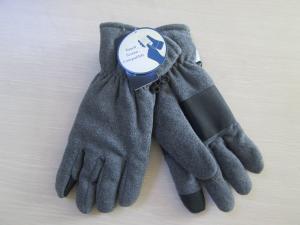 China Winter gloves for Men and Woven--Fleece Glove--Polyester glove-Touch screen glove for Smrt touch--Iphone Use on sale