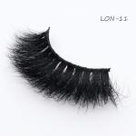 Full Strip Fluffy Mink Lashes , Wispy 22mm Mink Lashes