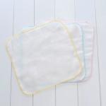 Small Pure Cotton Handkerchiefs Facial Customized Layers Plain Style