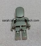 High Quality ALL Metal Robot USB Flash Drive 2.0, Gift USB Drives with Laser