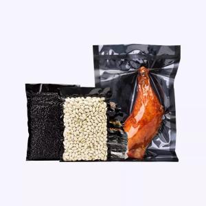 Wholesale Custom Clear Black Vacuum 3 Side Seal Bags Frozen Food Sachet Vacuum Packaging Pouch from china suppliers