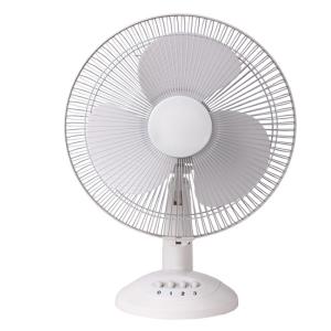 Wholesale Rechargeable Table Top Fan White 12 Inch 12V Digital Plastic Ce Household Air Cooling Fan Free Spare Parts 3 PP Blades 2pcs/ Box from china suppliers