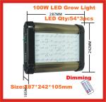 100w led medical grow bloom light, programmable cidly grow lights