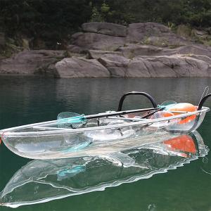 Wholesale Double Seats Hard Plastic Kayak , Impact Resistant Fishing Canoe For Ocean Use from china suppliers