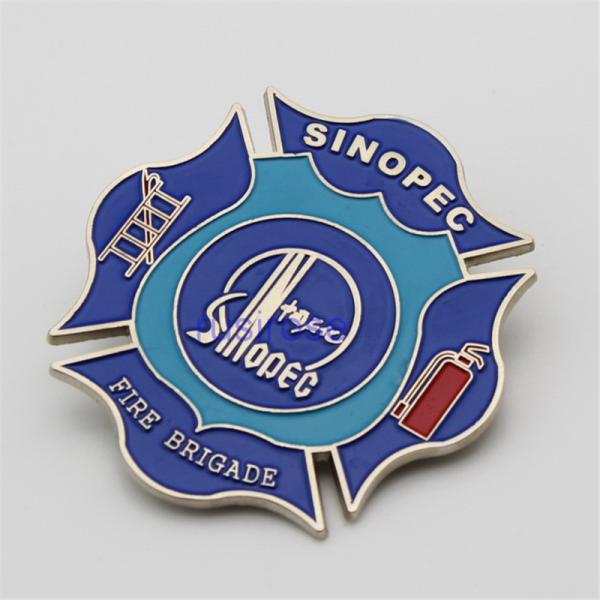Fire safety inspection badges are customized, firefighting set up commemorative