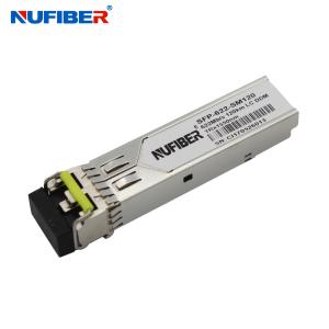 Wholesale 622Mb/s SFP Transceiver singlemode dual fiber 80km 1550nm LC DDM from china suppliers