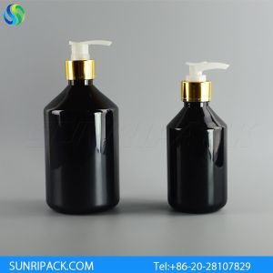 Wholesale 250ml black plastic bottle, 500ml black plastic bottle and lotion pump from china suppliers