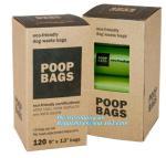 Cornstarch Based Eco Compostable Dog Poop Pick Bag - 4Refill Rolls,60Bags,