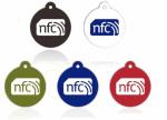 Anti Metal NFC Label Sticker With Social Media Epoxy Key Tags For Phone