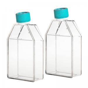 China T25 T75 T175 Lab Plastic Sterile Disposable Culture Media Flask Cell Tissue Culture Flask Flatted on sale