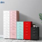 Commercial Furniture Metal Mobile Drawer Filing Cabinet Units Under The Desk