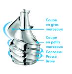 Stainless Steel Screw Extracteur de jus 360 degree strainer assembly wide mouth