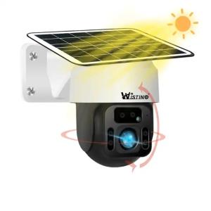 Wholesale Weatherproof 6.8W 4G Solar PTZ Camera Wireless Battery 4G WiFi Security Camera from china suppliers