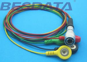 Wholesale TPU Material ECG Cables And Leadwires 4 Leads Colorized Cable Snap IEC from china suppliers