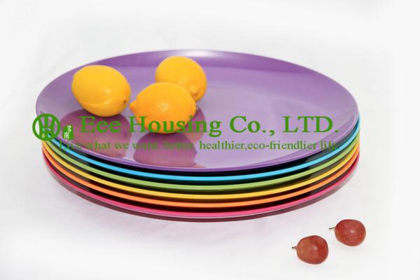 Eco-friendly Bamboo Fiber Plate,Bamboo Fiber Dinnerware Factory In China, Round