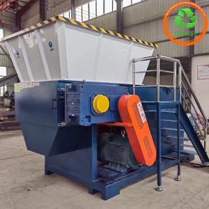 Wholesale 4000 kg Durable Large Torque Low Speed Rotary Fabric Clothes Nylon Strips Textile Single Shaft Shredder from china suppliers