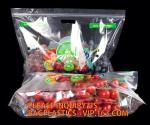 Fruit Packing Bags For Grapes Banana Vegetables Stand Up Plastic Food Bags,