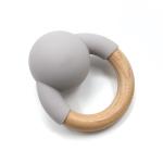 Organic FSC Certified Beech Wooden Silicone Teether Walrus Shape