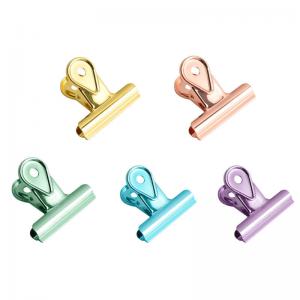 Wholesale Multi-color Office and School Stationery Promotion Metal Binder Clip with Custom Clip from china suppliers