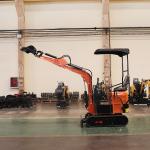 8.2kw Home Mini Hydraulic Excavator With Telescopic Track Frame Rubber Track
