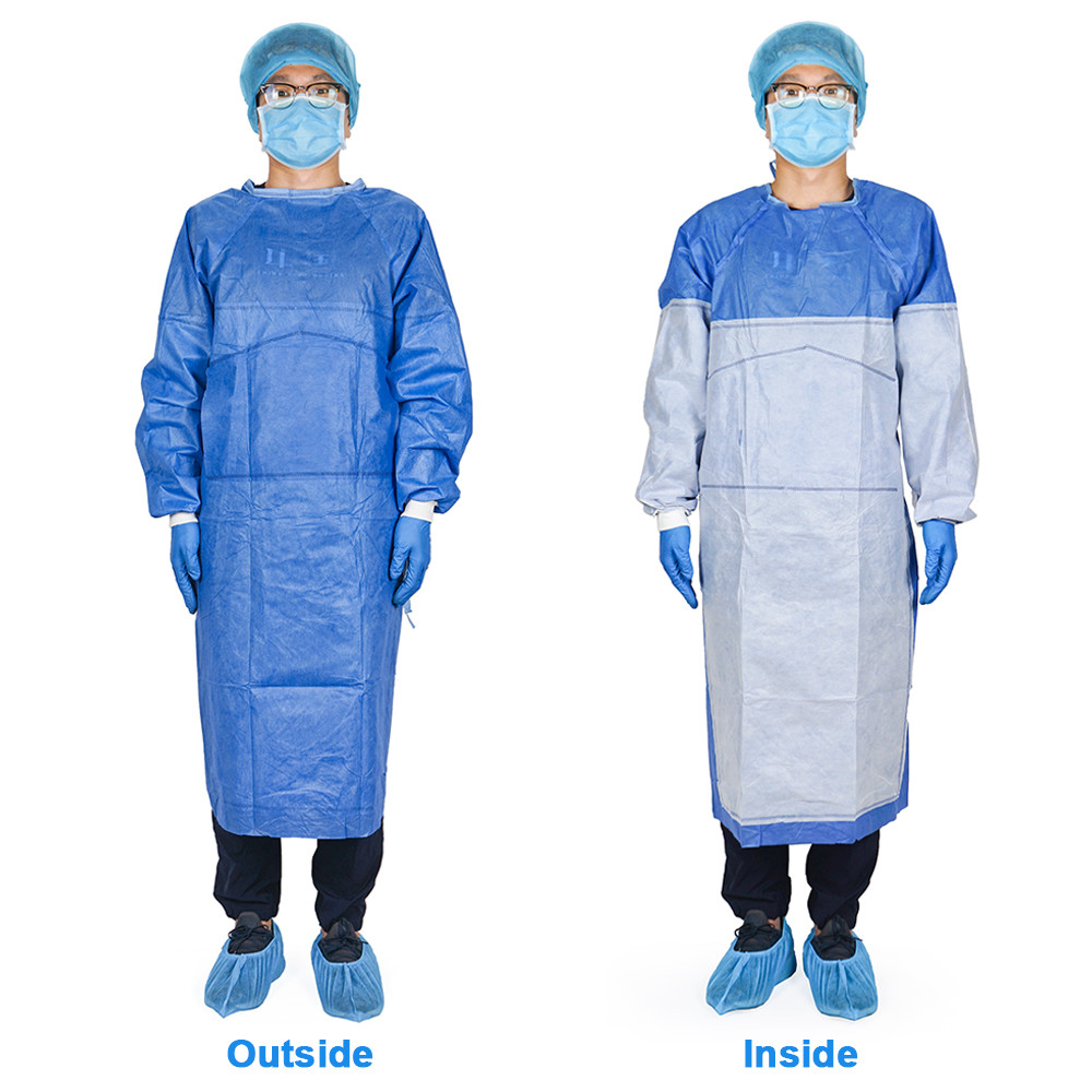 SMS Non Woven Fabric Medical Disposable Gowns