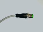7000-40641-2300100 MURR M12 MALE 0° / M8 FEMALE 90° A-COD LED PUR 3X0.25 1M