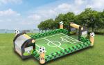 Interactive Football Inflatable Games Green Color For Event
