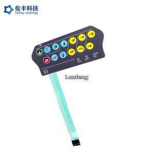 Wholesale Embossed Keys Custom LED Membrane Switch Tactile Keypad 3M467 from china suppliers
