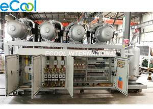 China 4 Heads 125HP Refrigeration Compressor Unit , High Temperature PLC Fridge Compressor Unit on sale
