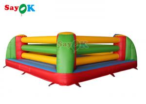 China Outdoor Competition Inflatable Sports Games Oxford Boxing Ring For Kids 5x5x1.5m on sale