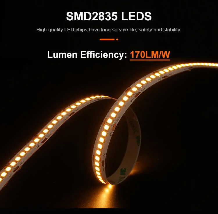 140 LED/m Flexible SMD2835 LED Light Strip with 50000 Hour Working Lifetime