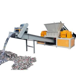 Wholesale 800-5000kg/h Capacity CE ISO Approved Scrap Metal Shredder Machine for Tire Recycling from china suppliers
