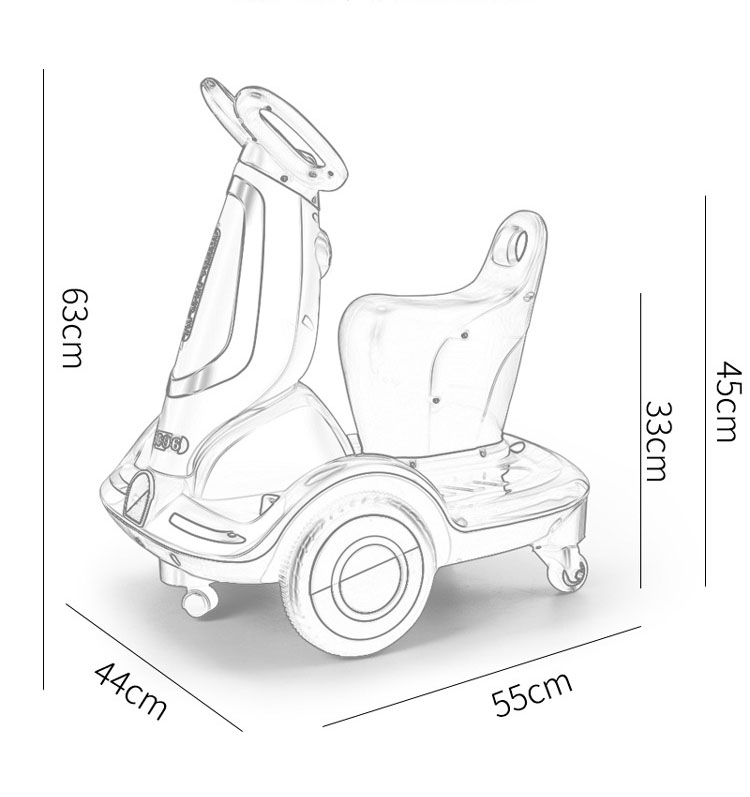 12V Battery Powered Kids Electric Ride On Car with Remote Control and Balance Machine
