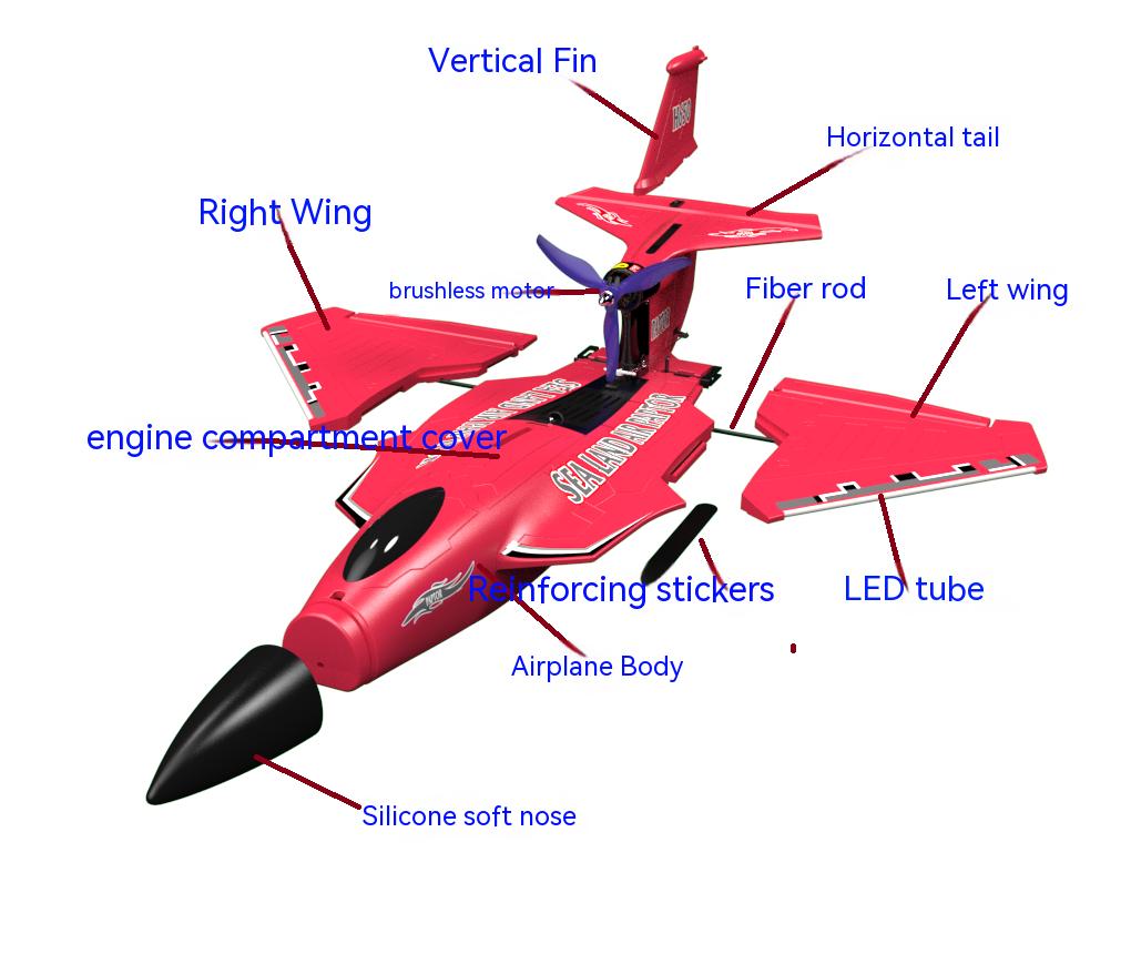 Gps Rc Warplane 2km Long Distance 3in1 Sea Land Air Flying Glider 1key Return Smart Balance Brushless Rc Airplane